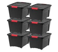 Iris USA, Inc. TB-35 5 Boites à empiler, 5 l Lot de 6 32 Quart noir