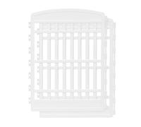 IRIS USA Parc de jeu pour animal domestique à 2 panneaux supplémentaires, parc pour chien de petite, moyenne et grande taille, en plastique moulé robuste, anti-rouille, pieds en caoutchouc
