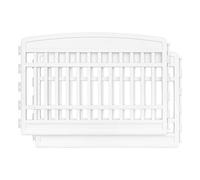 IRIS USA Parc pour Animal Domestique 2 Panneaux supplémentaires 61 cm, Parc pour Chiot, Chiens de Petite et Moyenne Taille, Plastique moulé Robuste, Anti-Rouille, Pieds en Caoutchouc antidérapants,