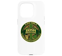 Irish Brigade Civil War NY MA PA Croix Celtique Coque pour iPhone 15 Pro