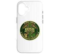 Irish Brigade Civil War NY MA PA Croix Celtique Coque pour iPhone 16