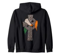 Irish Celtic Cross - Irlande Flag - St Patricks Day Sweat à Capuche
