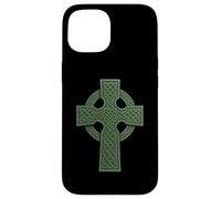 Irish Christian Celtic Cross - Celtic Knot Coque pour iPhone 15