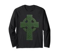 Irish Christian Celtic Cross - Celtic Knot Manche Longue
