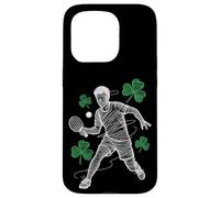 Irish Clover Table Tennis Player St Patricks Day Coque pour iPhone 15 Pro