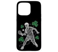 Irish Clover Table Tennis Player St Patricks Day Coque pour iPhone 15 Pro Max