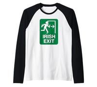 Irish Exit | Buveur de bière drôle Manche Raglan