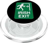 Irish Exit | Buveur de bière drôle PopSockets PopGrip pour MagSafe