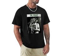 Irish Folk 80S T-Shirt Anime Short T-Shirt Shirts Graphic Tees Slim Fit T Shirts for Men Black S