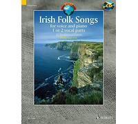 Irish Folk Songs +CD : 20 airs traditionnels irlandais --- Une ou deux voix et piano