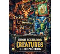 Irish Folklore Creatures Coloring Book: Embark on an Adventure with Legendary Mythology Coloring Pages featuring Leprechauns, Banshees, and more Illustrations for All Ages Stress Relief