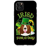 Irish for A Day Basset Hound Dog Lucky Charm St Patricks Day Coque pour iPhone 11 Pro Max