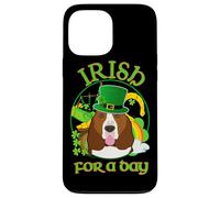Irish for A Day Basset Hound Dog Lucky Charm St Patricks Day Coque pour iPhone 13 Pro Max