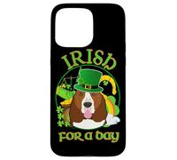 Irish for A Day Basset Hound Dog Lucky Charm St Patricks Day Coque pour iPhone 15 Pro Max