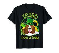 Irish for A Day Basset Hound Dog Lucky Charm St Patricks Day T-Shirt