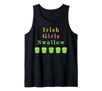 Irish Girls Swallow Shots Boire Boisson Boire St Patrick Débardeur