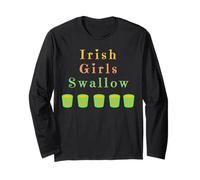Irish Girls Swallow Shots Boire Boisson Boire St Patrick Manche Longue