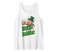 Irish I Was Drunk Funny Drinking Leprechaun St Patrick Day Débardeur