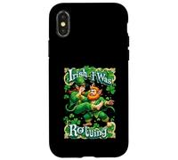Irish I Was Rolling Jiu Jitsu BJJ Shamrock St Patrick Day Coque pour iPhone X/XS