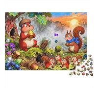 Irish Killarney Red Squirrel Puzzle en Bois Imperméable Puzzles De 1000 Pièces pour Adultes Cadeaux Coloré De Décoration pour La Maison