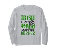 Irish Kisses and Shamrock Souhaite Un trèfle pour la Saint-Patrick Manche Longue