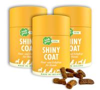 Irish Pure Shiny Coat Lot de 300 friandises pour chien - 3 x 300 g - Soin du pelage brillant - Santé de la peau - Graines de lin comme booster de brillance du pelage - Acides gras oméga-3 - Vitamine E