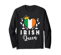 Irish Queen Ireland Flag Proud Irish Woman Manche Longue