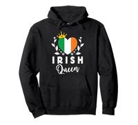 Irish Queen Ireland Flag Proud Irish Woman Sweat à Capuche