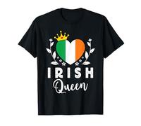 Irish Queen Ireland Flag Proud Irish Woman T-Shirt