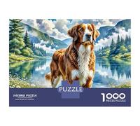 Irish Setter 1000 Pièces Papier Écologique Résistant Coffret De Puzzles Adorable Pet Stimulant Et Éducatif Jeu Familial Puzzles pour La Décoration Intérieure 52x38cm/1000pcs