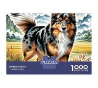 Irish Setter 1000 Pièces Papier Écologique Résistant Coffret De Puzzles Adorable Pet Stimulant Et Éducatif Jeu Familial Puzzles pour La Décoration Intérieure 52x38cm/1000pcs