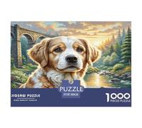 Irish Setter Puzzle 1000 Pieces Cadeau Unique Jeu ÉduChatif Défi Jouet À De Qualité Supérieure Peinture Art pour Adultes Et Enfants À Partir De 14 Ans 38x26cm/1000pcs