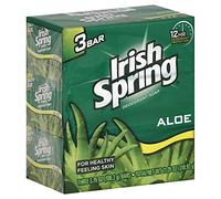 Irish Spring Deodorant Soap, Aloe, Bath Size 3 - 3.75 oz (106.3 g) bars [11.25 oz (318.93 g)] by Irish Spring