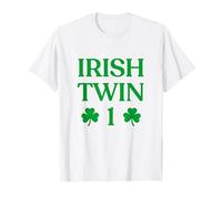 Irish Twin 1 Funny St Patricks Day Women Men Kids Twins T-Shirt