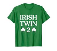 Irish Twin 2 Funny St Patricks Day Women Men Kids Twins T-Shirt