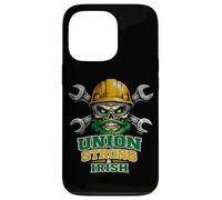 Irish Union Strong and Irish Skull Casque Rigide St Patrick Coque pour iPhone 13 Pro
