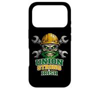 Irish Union Strong and Irish Skull Casque Rigide St Patrick Coque pour iPhone 17 Pro