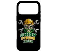 Irish Union Strong and Irish Skull Casque Rigide St Patrick Coque pour iPhone 17 Pro Max