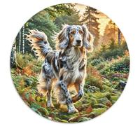 Irish Wolfhound 1000 Pièce Jigsaw Puzzles Jeux ÉduChatifs Créatif Puzzles Ronds Défi Couleur pour Cadeaux De Voyage, Présent 1000pcs (67.5x67.5cm)