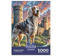 Irish Wolfhound 1000 Pièces Puzzles pour Adultes sur Le Thème De Qualité Supérieure Cadeau Stimulant Parfait Décoration De La Maison 70x50cm/1000pcs