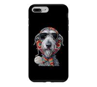 Irish Wolfhound Dog Granny Fil à Crochet carré Coque pour iPhone 7 Plus/8 Plus
