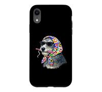 Irish Wolfhound Dog Granny Fil à Crochet carré Coque pour iPhone XR