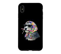 Irish Wolfhound Dog Granny Fil à Crochet carré Coque pour iPhone XS Max