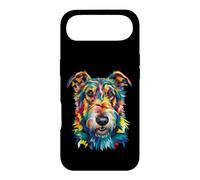 Irish Wolfhound Géométrique Pop Art Gros Plan Portrait Visage Coque pour iPhone Air