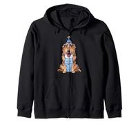 Irish Wolfhound Let's Pawty Fête d'anniversaire pour Amoureux des Chiens Sweat à Capuche