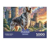 Irish Wolfhound Puzzle 1000 Pièces Adultes Et Enfants À Partir De 14 Ans D'étude Confortables Jeu D'Intelligence De l'art Cadeau Unique 70x50cm/1000pcs