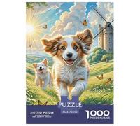 Irish Wolfhound Puzzles 1000 Pièces pour Adultes Et Enfants De Qualité Supérieure Jeu Éducatif Activité Familiale Parfaite 70x50cm/1000pcs