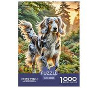 Irish Wolfhound Puzzles 1000 Pièces pour Adultes Et Enfants Premium Quality Difficile Et Stimulant Activité Familiale Parfaite Jeu Relaxant 38x26cm/1000pcs