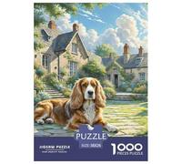 Irish Wolfhound Puzzles 1000 Pièces pour Adultes Et Enfants Qualité Supérieure Défi Jouets Parfait Les Amateurs Coloured 38x26cm/1000pcs