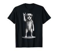 Irish Wolfhound Rock Music Retro Vintage Dog Lover T-Shirt